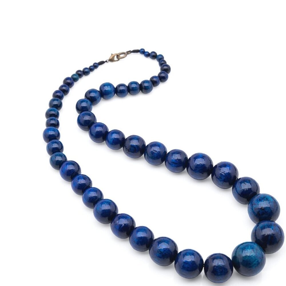 Wooden Beads Necklace Wooden Ethically Sourced Natural Women Jewelry